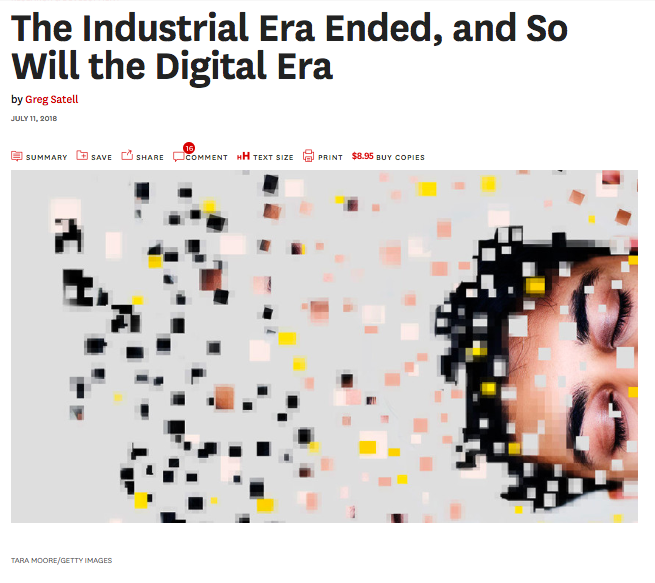 “The Industrial Era Ended, and So Will the Digital One" | Amazing Firms ...